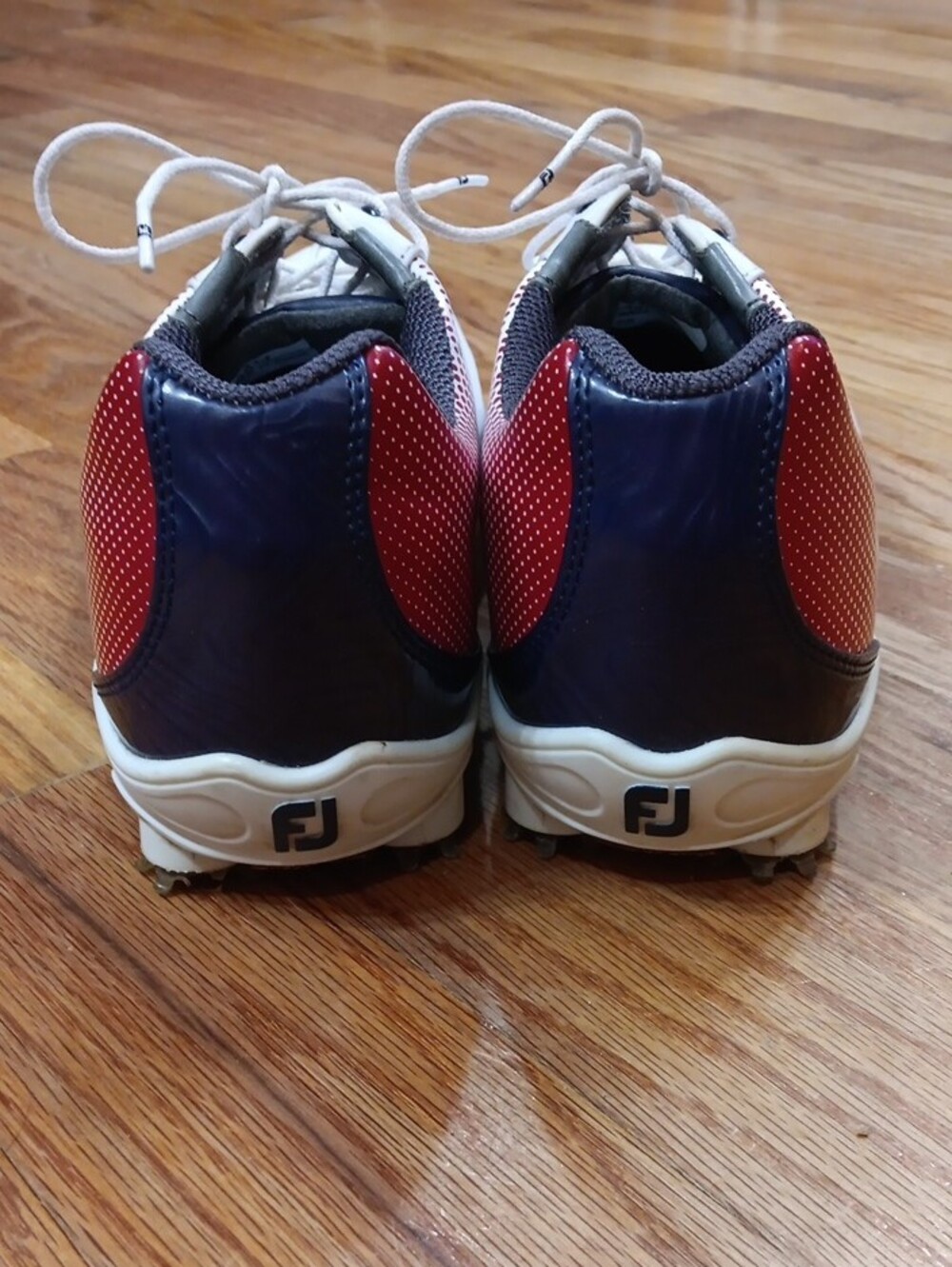 FootJoy White and Red Men's Athletic Golf Shoes Size 10 - Picture 4 of 7